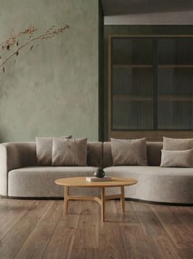 MAZZONI EXPORT BELLUNO Frasin Natural - MĂSUȚĂ DE CAFEA DIN LEMN Ø65 cm ROTUNDĂ MODERN CLASSIC