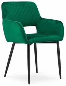 Scaun Bucatarie Si Dining AMALFI Catifea Verde x 1 Buc