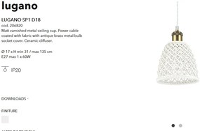 Pendul ceramic design modern LUGANO SP1 D18 206820