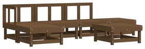 3186308 vidaXL Set mobilier grădină, 6 piese, maro miere, lemn masiv de pin