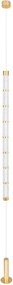 Lampa LED suspendata, tip lampadar, alama aurie DECORO