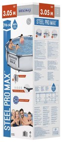 Bestway set de piscină steel pro max, 305x76 cm