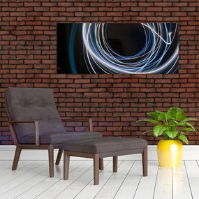 Tabloul cu linii albastre (120x50 cm)