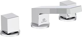 Baterie lavoar Ideal Standard Atelier Extra 3 elemente crom lucios cu ventil Pop-Up