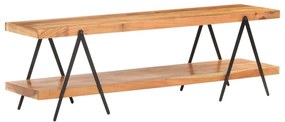 Comoda TV, 160 x 40 x 50 cm, lemn masiv de acacia 1, lemn masiv de acacia