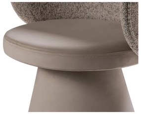 Fotoliu bej cu tapițerie din catifea Inez – Micadoni