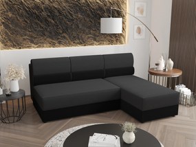 Colțar Radiant L1 (Negru + Gri închis) (D). 1057437