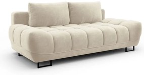 Canapea extensibilă cu 3 locuri și tapițerie de catifea Windsor & Co Sofas Cirrus, bej