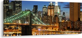 Tablou - Pod cu New York (120x50 cm)