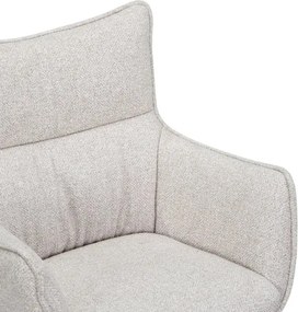 Set de 2 scaune pivotante picioare din lemn VOGUE bej