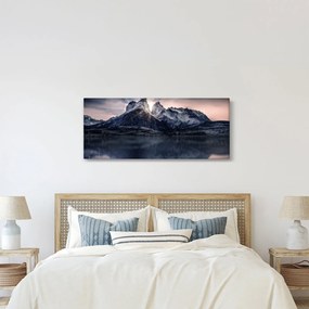 Tablou lacul cu munte (120x50 cm)
