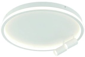 Plafoniera LED dimabila design modern Piers alba