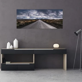 Tablou  drumului în deșert (120x50 cm), în 40 de alte dimensiuni noi