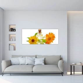 Tablou cu ulei de flori (120x50 cm), în 40 de alte dimensiuni noi