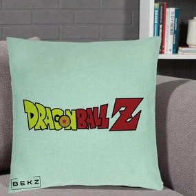 Perna Personalizata Dragon Ball Z Clasic, 40x40 cm, Verde Menta, Husa Detasabila, Perna Inclusa, BEKZ®