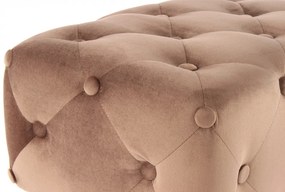 Taburet tapitat Piano maro deschis