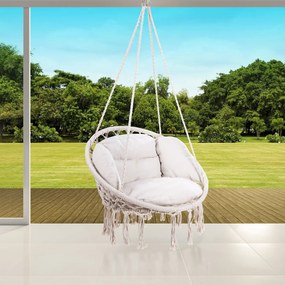 Deuba Scaun suspendat 80x60x140cm - culoare crem