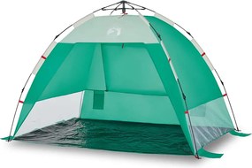 vidaXL Cort camping 2 persoane verde marin impermeabil setare rapidă