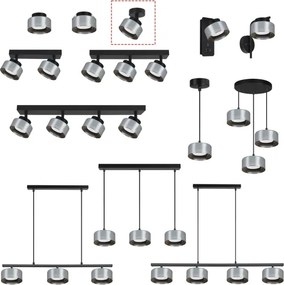 Brilagi - Spot LED RGB dimerizabil AURA LUX 1xGX53/14W/230V Wi-Fi Tuya negru/fumuriu