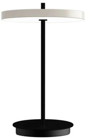 Veioză alb-negru LED din metal cu abajur din metal (înălțime 31 cm) Asteria Move – UMAGE