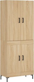 vidaXL Dulap înalt, stejar sonoma, 69,5x34x180 cm, lemn compozit
