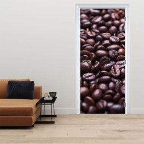 Fototapet pentru ușă - Boabe de cafea (95x205cm)