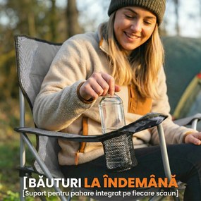 Outsunny scaun fotoliu pescar | Aosom Romania