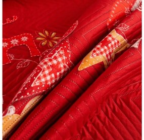 Cuvertura de pat RETRO RENDEER, rosu Dimensiune: 220 x 240 cm