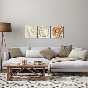 Tablou - Colaj (cu ceas) (90x30 cm)