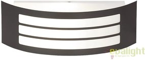 Aplica de perete moderna cu protectie IP44, finisaj antracit gri, Roma 8776 RX
