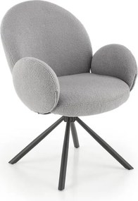 Scaun de masă KIVA, 1 buc., gri
