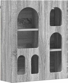 vidaXL Dulap suspendat Gri Sonoma 59 x 20 x 71.5 cm Lemn compozit