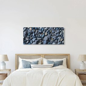 Tabloul cu pietre pe plajă (120x50 cm)