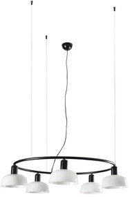 Lustra suspendata design modern TATAWIN S alb