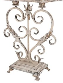 Lampa Shabby Chic Heart rasina si metal h 78 cm