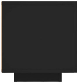 Comoda TV cu lumini LED, negru, 160x35x40 cm Negru