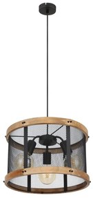 Pendul design industrial Jeanie negru, maro