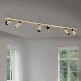 Aplica de perete/tavan cu Spoturi stil minimalist modern SEAN 6L auriu