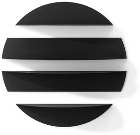 Rafturi negre 4 buc. din metal 76 cm Solis – Umbra
