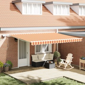 vidaXL Cortina Retractabilă with 450 × 300 cm galben și portocaliu