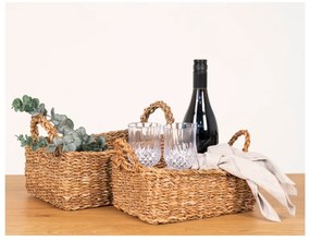 Coșuri de depozitare 2 buc. din iarbă-de-mare 32x23x13 cm Morella – House Nordic