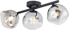 Brilagi - Lustru aplicat VULCANO 3xG9/8W/230V negru/negru fumuriu
