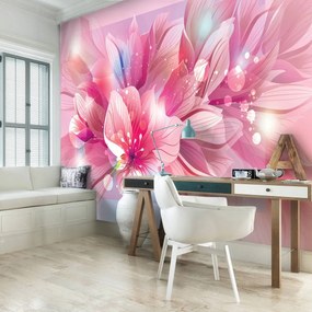Fototapet - Arta florală - abstract (152,5x104 cm)