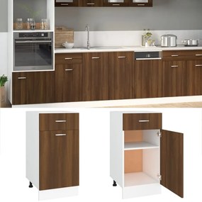 vidaXL Dulap inferior cu sertar “Lyon” stejar maro 40x46x81,5cm