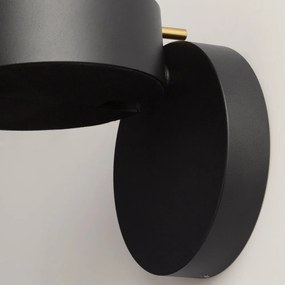 Aplica LED ambientala reglabila design modern minimalist Nuance negru/ auriu