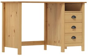 vidaXL Birou Hill cu 3 sertare, 120x50x74 cm, lemn masiv de pin