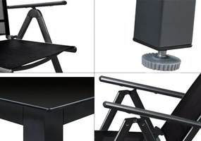 Deuba Ansamblu aluminiu ALU 1 + 6 - Negru