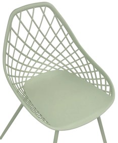 Set 2 buc scaune de sufragerie Canza (verde). 1080357