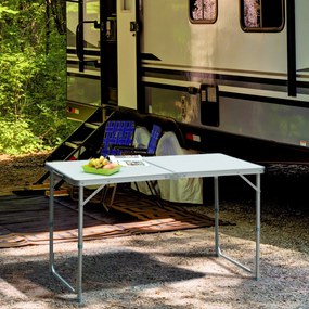 Outsunny Masă De Camping Picnic Pliabilă Portabilă 120 x 60 x 54/70 cm | Aosom Romania