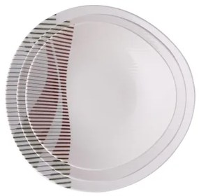 Set de veselă, 24 piese, porțelan multicolor